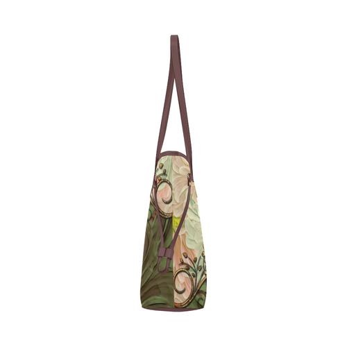 Wonderful vintage design Clover Canvas Tote Bag (Model 1661)