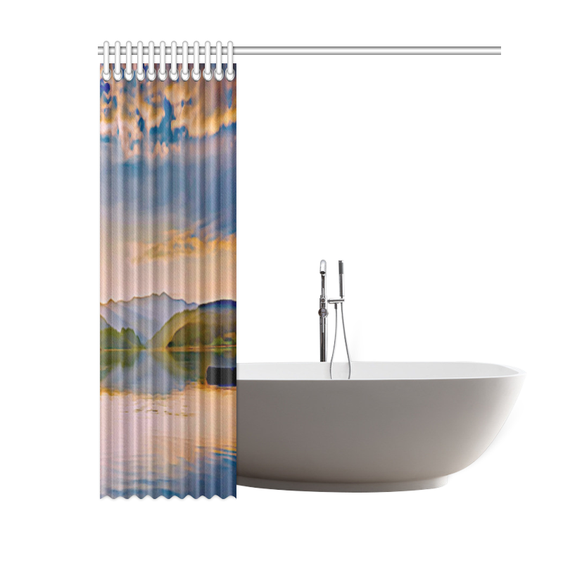 Travel to sunset 01 by JamColors Shower Curtain 60"x72"