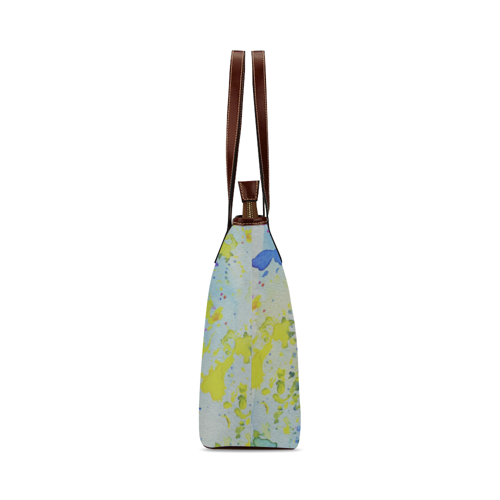 Watercolors splashes Shoulder Tote Bag (Model 1646)