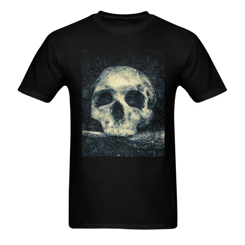Man Skull In A Savage Temple Halloween Horror Sunny Men's T- shirt (Model T06)
