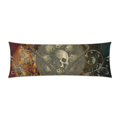 Awesome creepy skulls Custom Zippered Pillow Case 21"x60"(Two Sides)