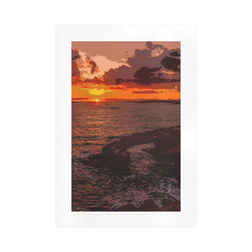 travel to sunset 2 by JamColors Art Print 16‘’x23‘’