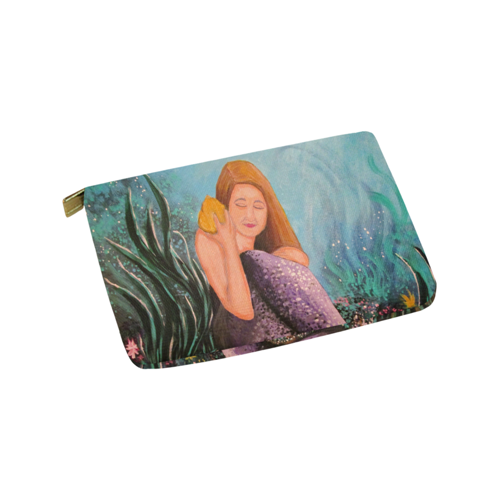 Mermaid Under The Sea Carry-All Pouch 9.5''x6''