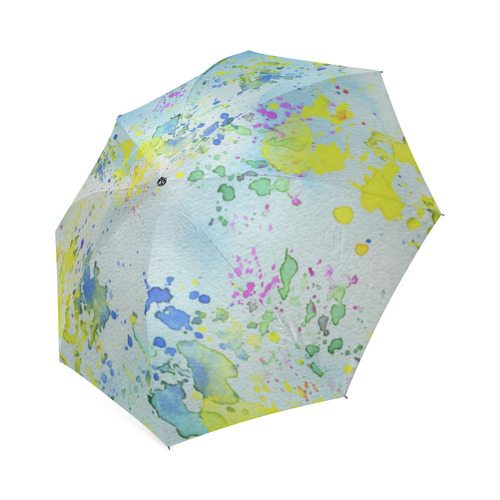 Watercolors splashes Foldable Umbrella (Model U01)