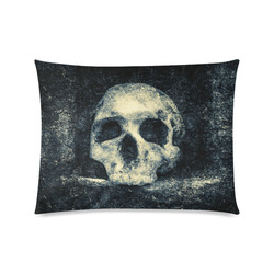Man Skull In A Savage Temple Halloween Horror Custom Picture Pillow Case 20"x26" (one side)