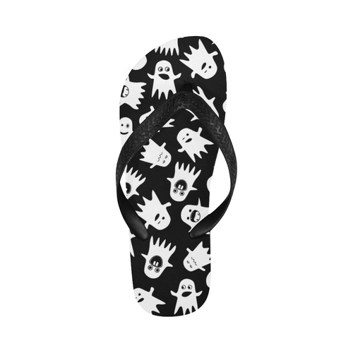 Halloween Ghosts Flip Flops for Men/Women (Model 040)