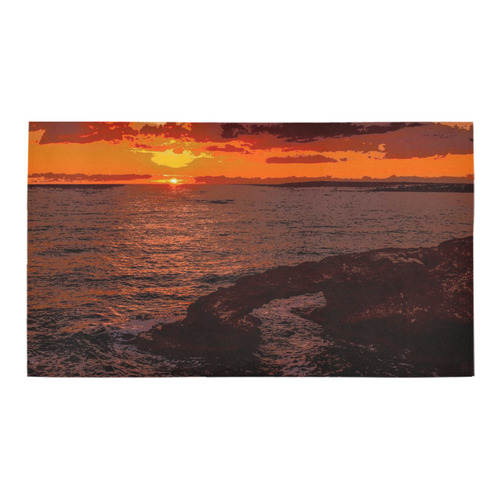 travel to sunset 2 by JamColors Bath Rug 16''x 28''