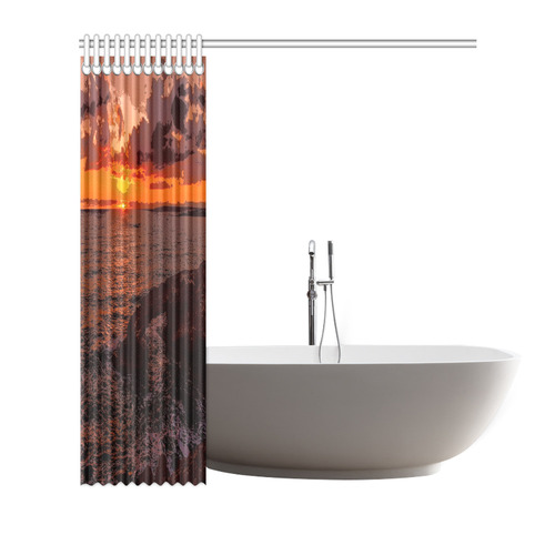 travel to sunset 2 by JamColors Shower Curtain 72"x72"