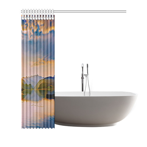 Travel to sunset 01 by JamColors Shower Curtain 72"x72"