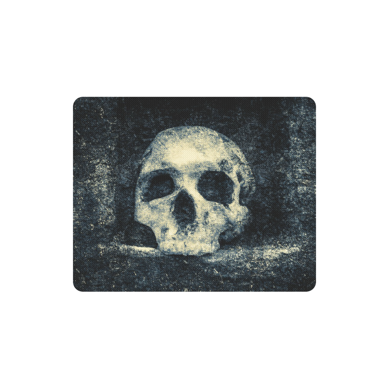 Man Skull In A Savage Temple Halloween Horror Rectangle Mousepad
