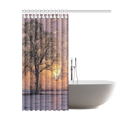 travel to sunset 4 by JamColors Shower Curtain 60"x72"