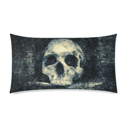 Man Skull In A Savage Temple Halloween Horror Rectangle Pillow Case 20"x36"(Twin Sides)
