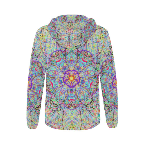 Thleudron Elfs All Over Print Full Zip Hoodie for Women (Model H14)