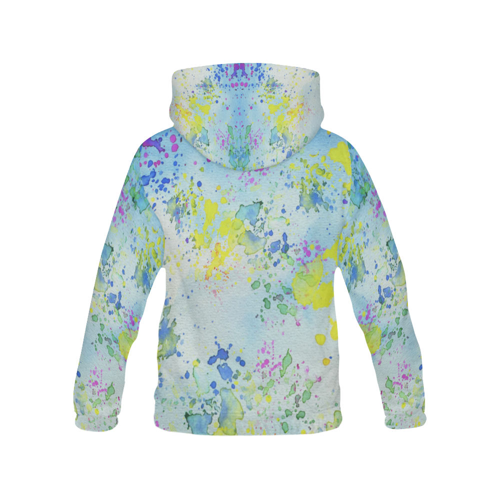 Watercolors splashes All Over Print Hoodie for Men (USA Size) (Model H13)