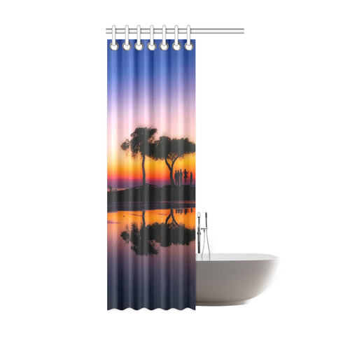 travel to sunset 06 by JamColors Shower Curtain 36"x72"