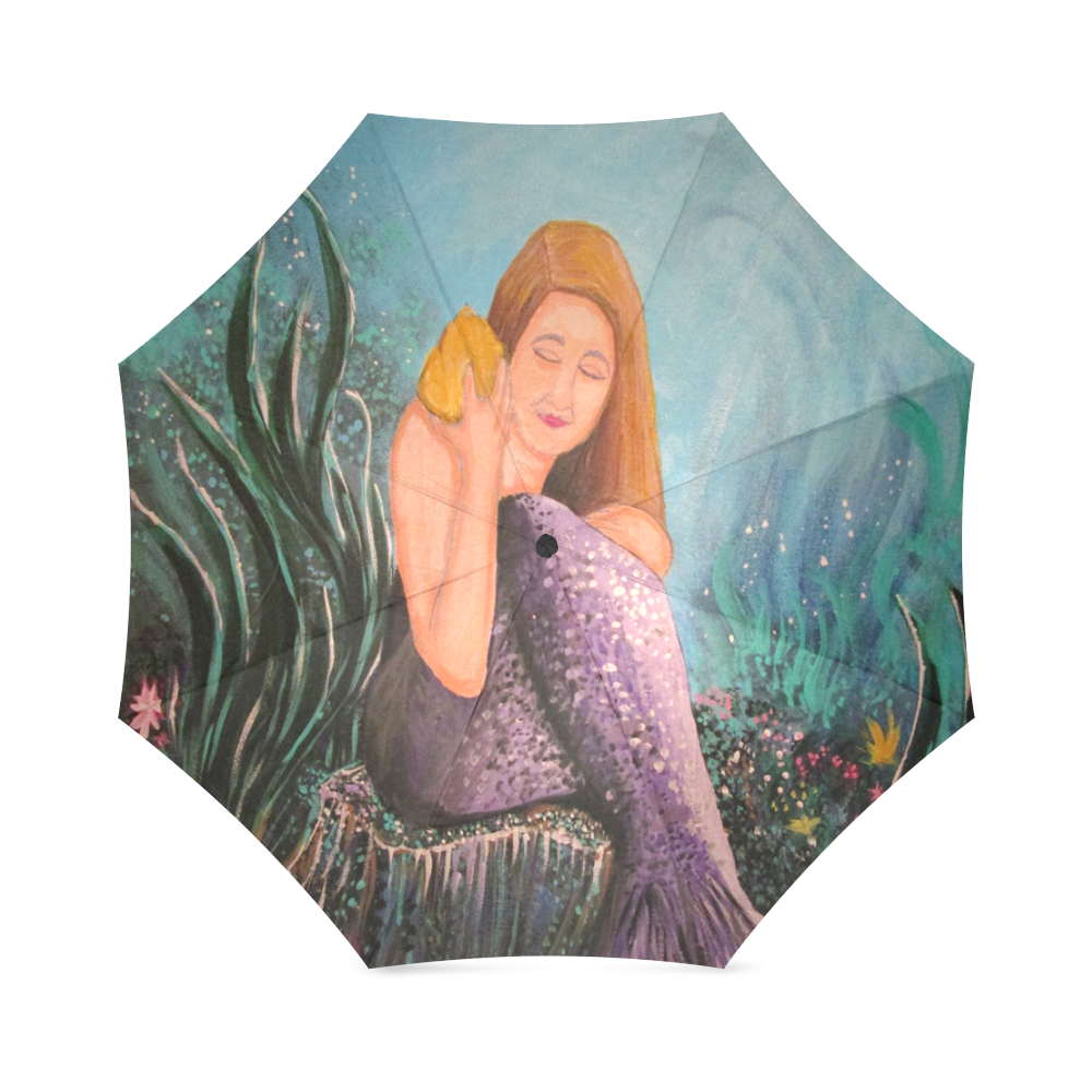 Mermaid Under The Sea Foldable Umbrella (Model U01)