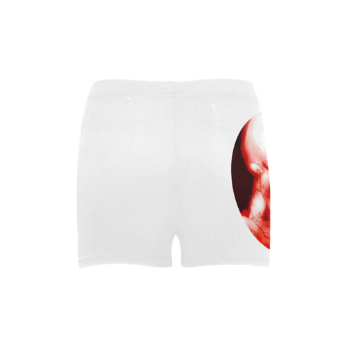 glowing skull white shorts Briseis Skinny Shorts (Model L04)