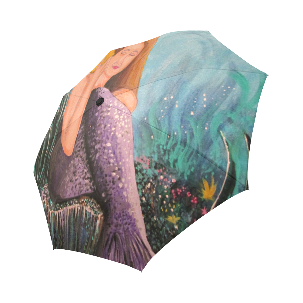 Mermaid Under The Sea Auto-Foldable Umbrella (Model U04)