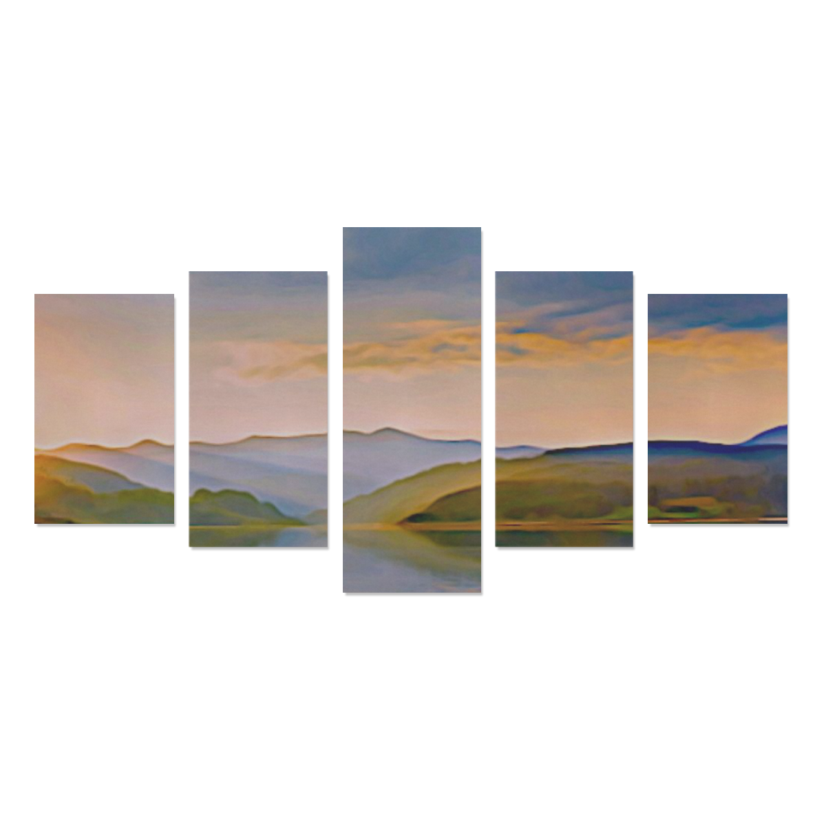 Travel to sunset 01 by JamColors Canvas Print Sets C (No Frame)