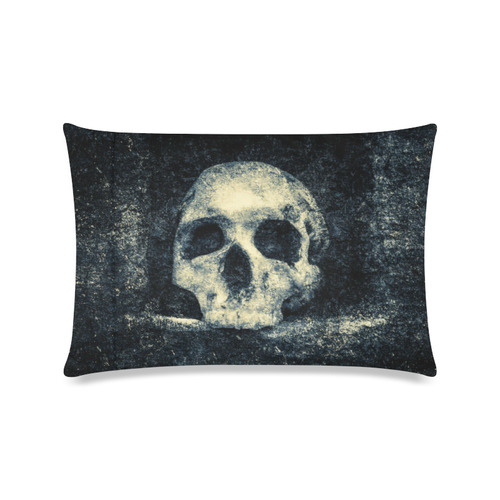 Man Skull In A Savage Temple Halloween Horror Custom Zippered Pillow Case 16"x24"(Twin Sides)