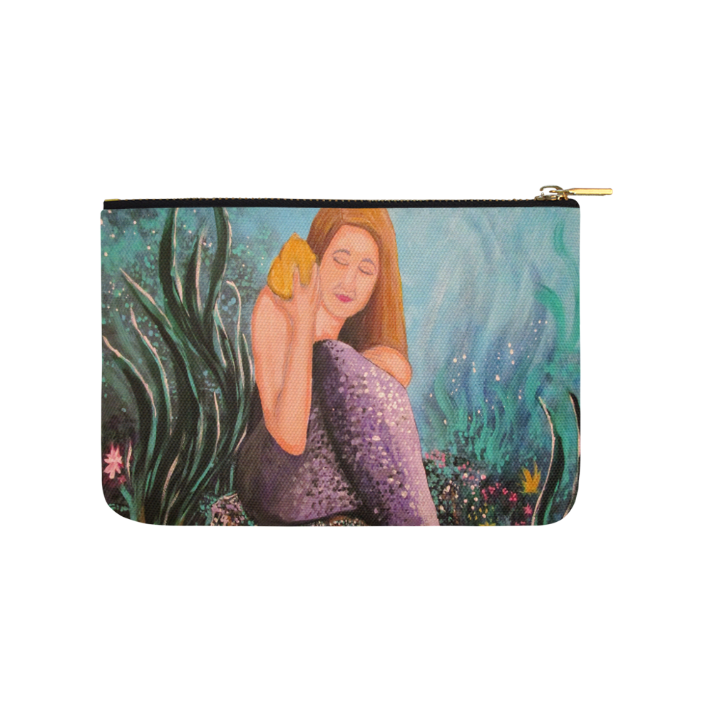 Mermaid Under The Sea Carry-All Pouch 9.5''x6''