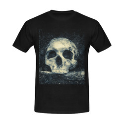 Man Skull In A Savage Temple Halloween Horror Men's Slim Fit T-shirt (Model T13)