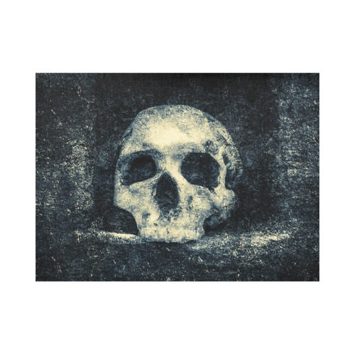 Man Skull In A Savage Temple Halloween Horror Placemat 14’’ x 19’’ (Set of 2)