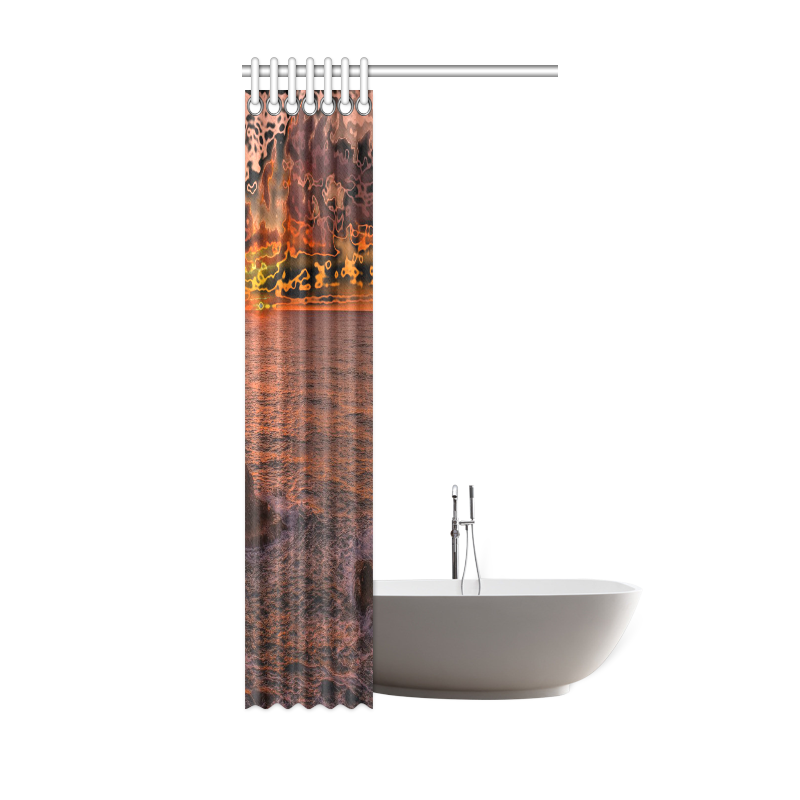 travel to sunset 3 by JamColors Shower Curtain 36"x72"