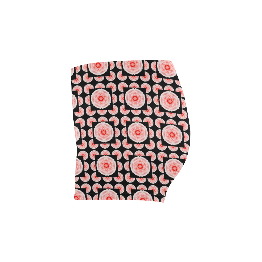 romantic pink rose pattern shorts Briseis Skinny Shorts (Model L04)
