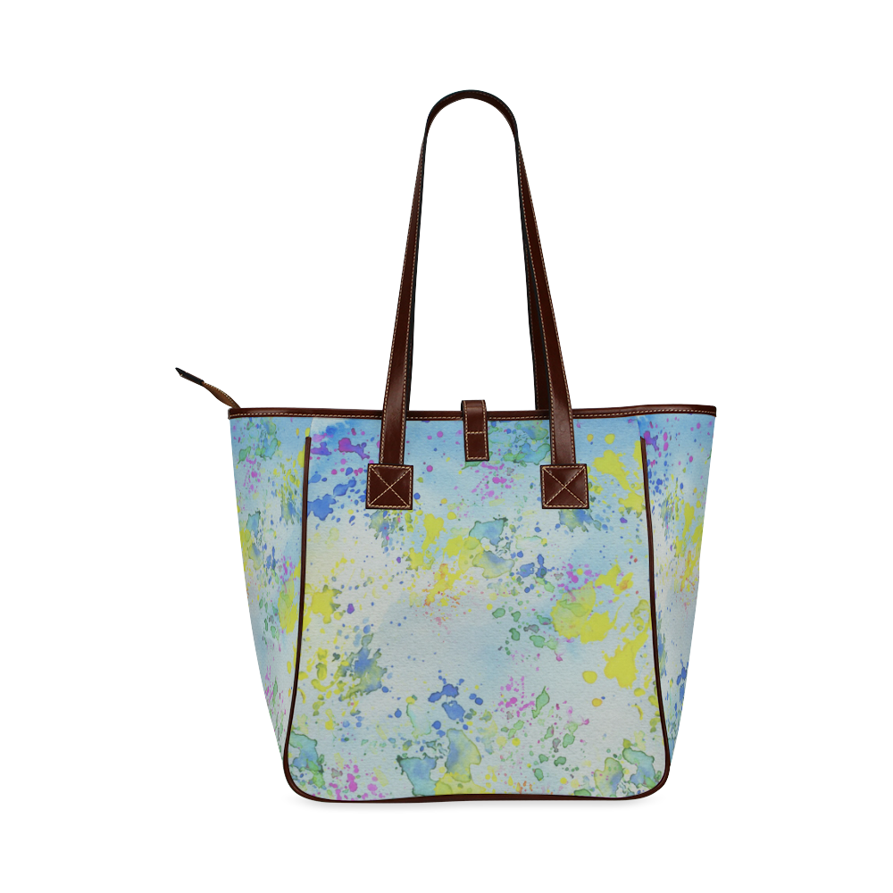 Watercolors splashes Classic Tote Bag (Model 1644)