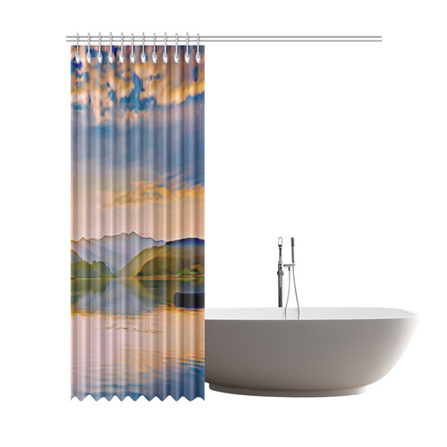 Travel to sunset 01 by JamColors Shower Curtain 72"x84"