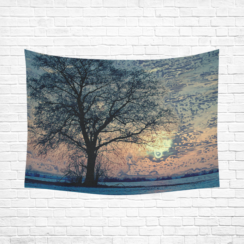 travel to sunset 4 by JamColors Cotton Linen Wall Tapestry 80"x 60"