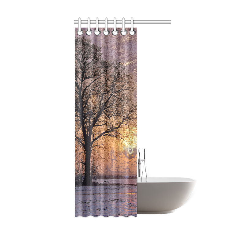travel to sunset 4 by JamColors Shower Curtain 36"x72"