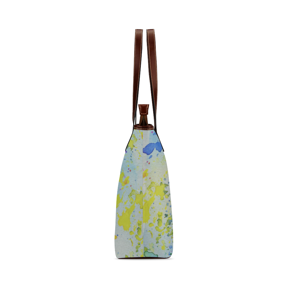 Watercolors splashes Shoulder Tote Bag (Model 1646)