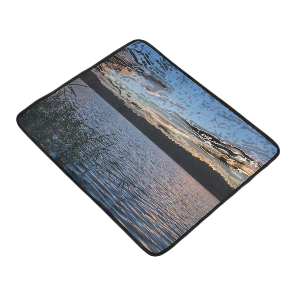 travel to sunset 05 by JamColors Beach Mat 78"x 60"