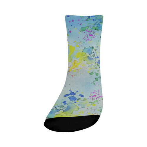 Watercolors splashes Crew Socks