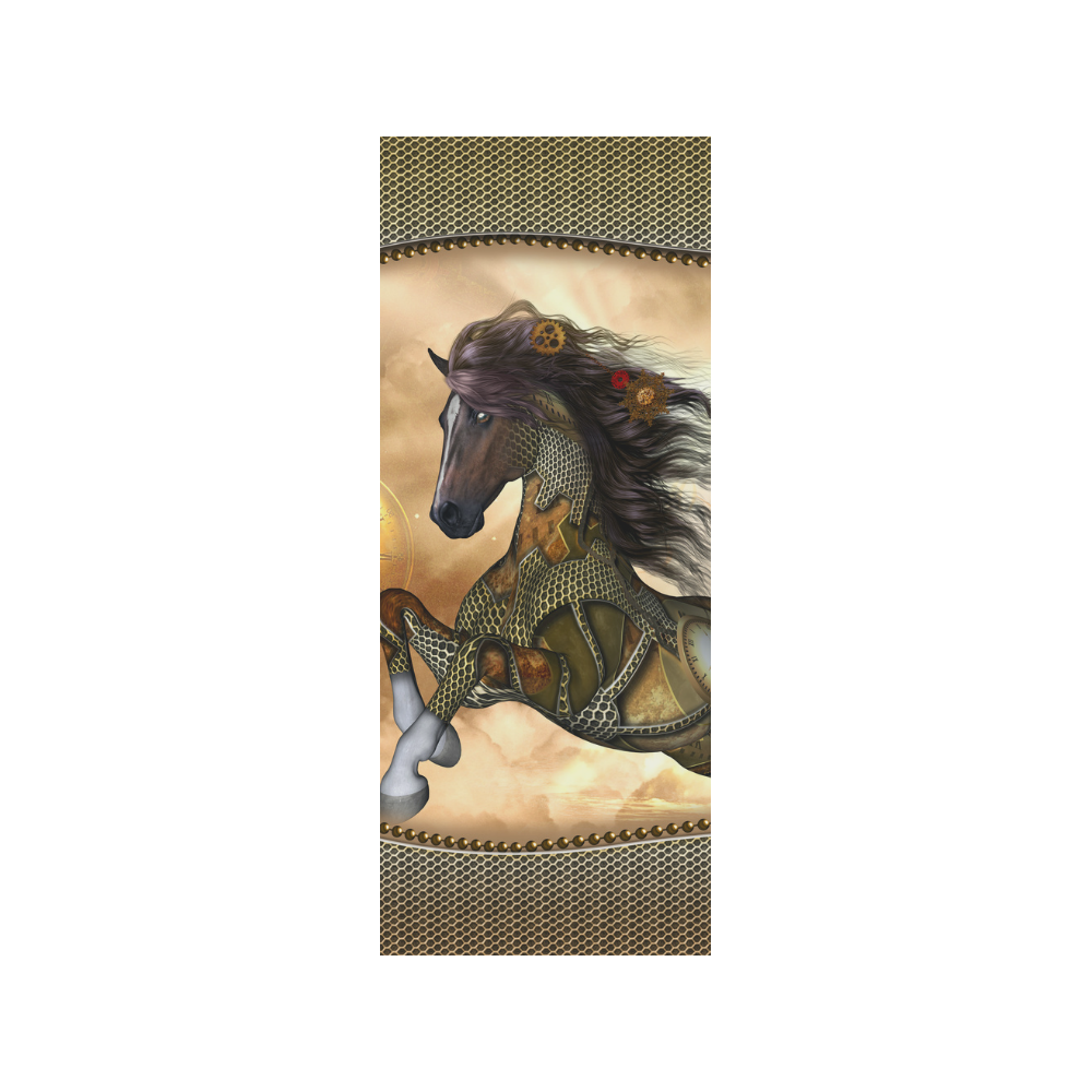 Aweseome steampunk horse, golden Quarter Socks
