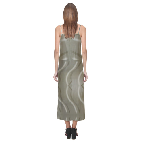 Serenity V-Neck Open Fork Long Dress(Model D18)