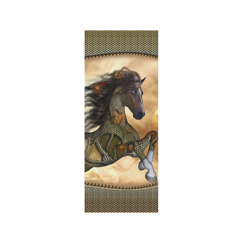 Aweseome steampunk horse, golden Quarter Socks