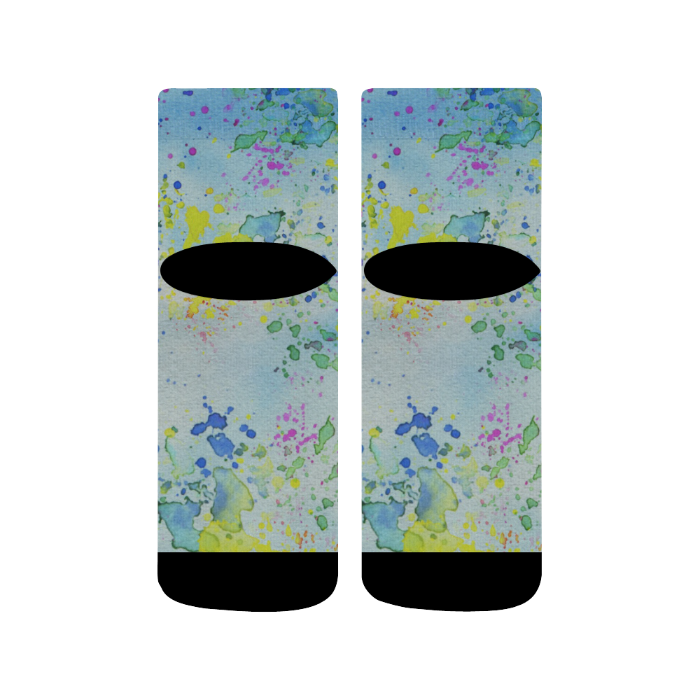 Watercolors splashes Quarter Socks