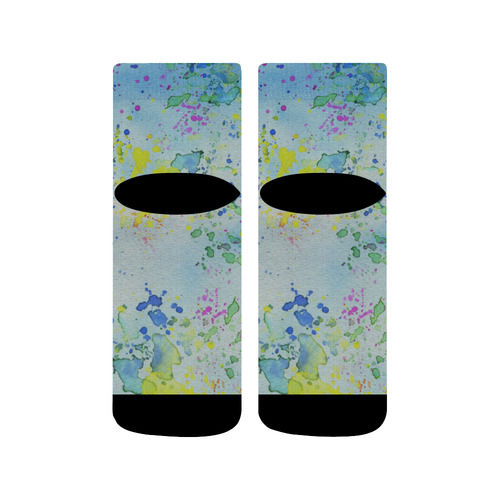 Watercolors splashes Quarter Socks