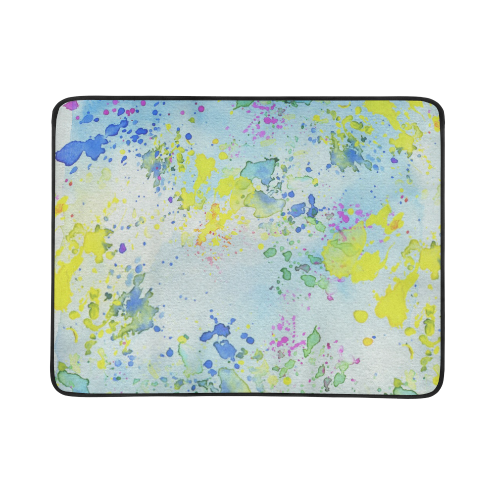 Watercolors splashes Beach Mat 78"x 60"