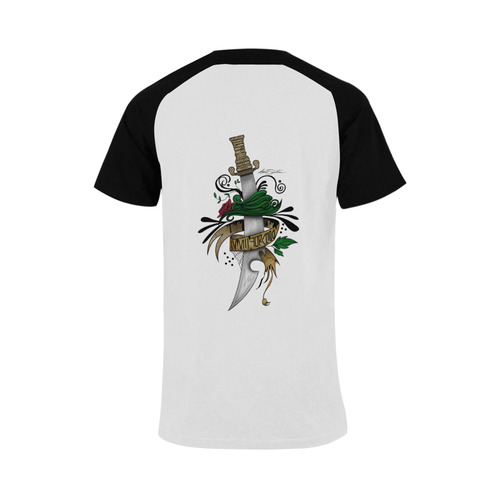 Symbolic Sword Men's Raglan T-shirt Big Size (USA Size) (Model T11)