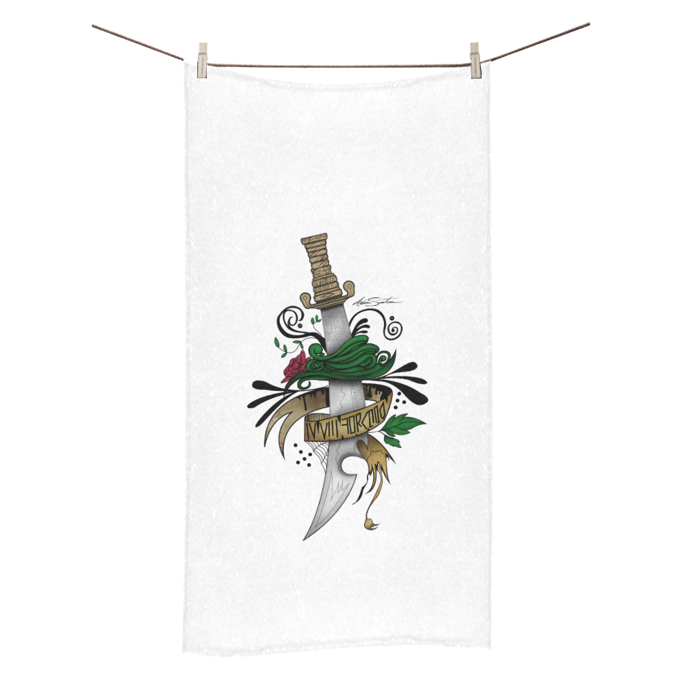 Symbolic Sword Bath Towel 30"x56"