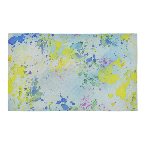 Watercolors splashes Azalea Doormat 30" x 18" (Sponge Material)