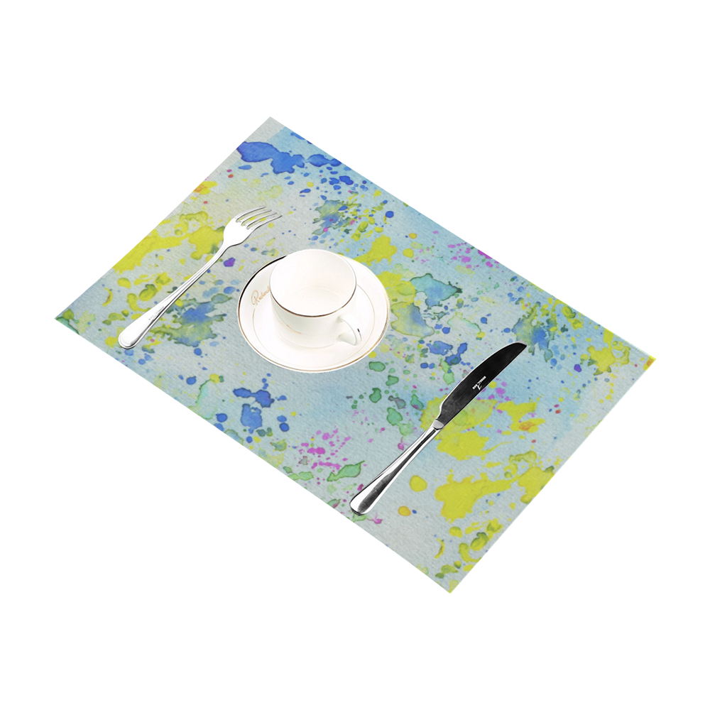 Watercolors splashes Placemat 12’’ x 18’’ (Set of 4)