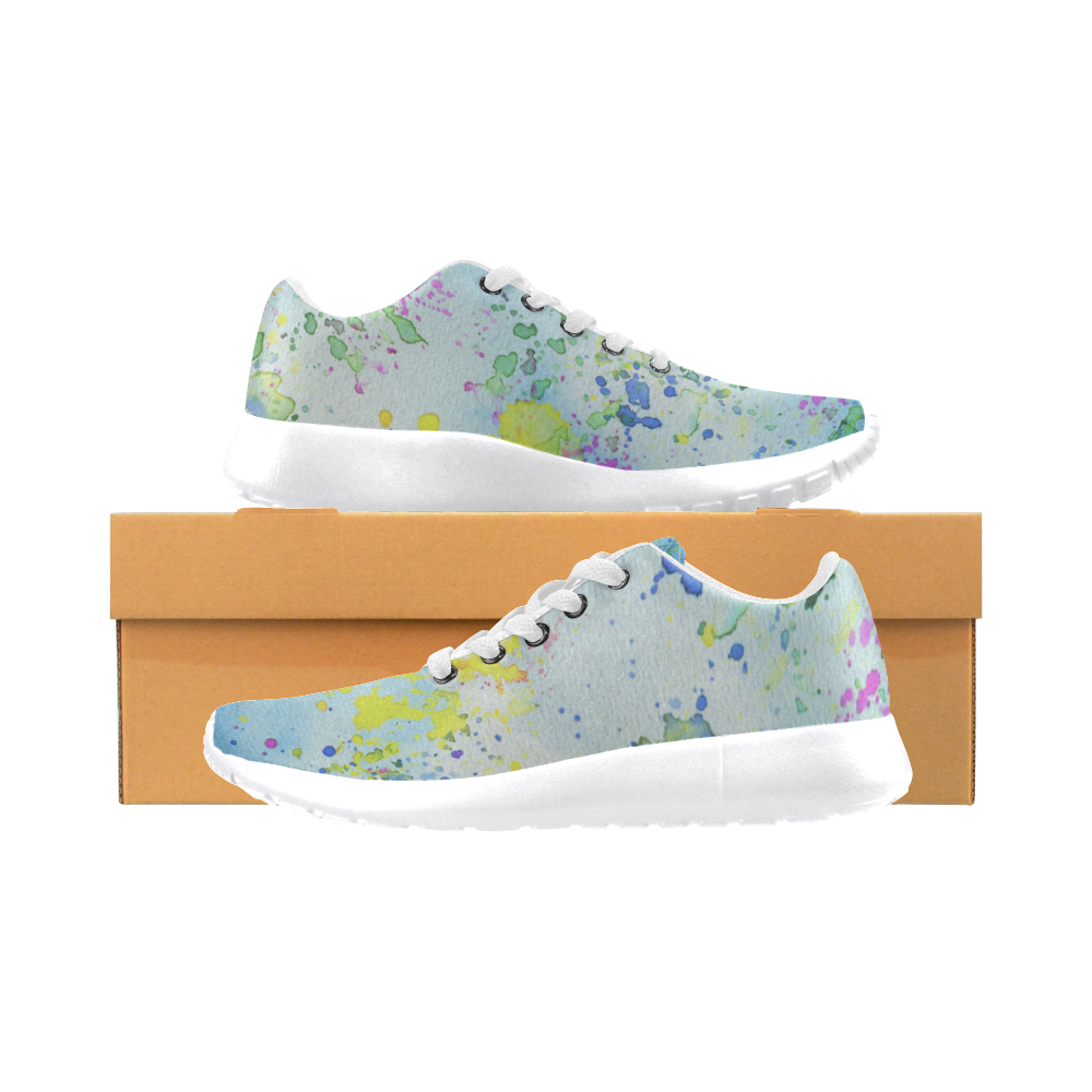 Watercolors splashes Men’s Running Shoes (Model 020)