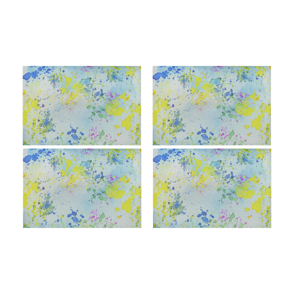 Watercolors splashes Placemat 12’’ x 18’’ (Set of 4)