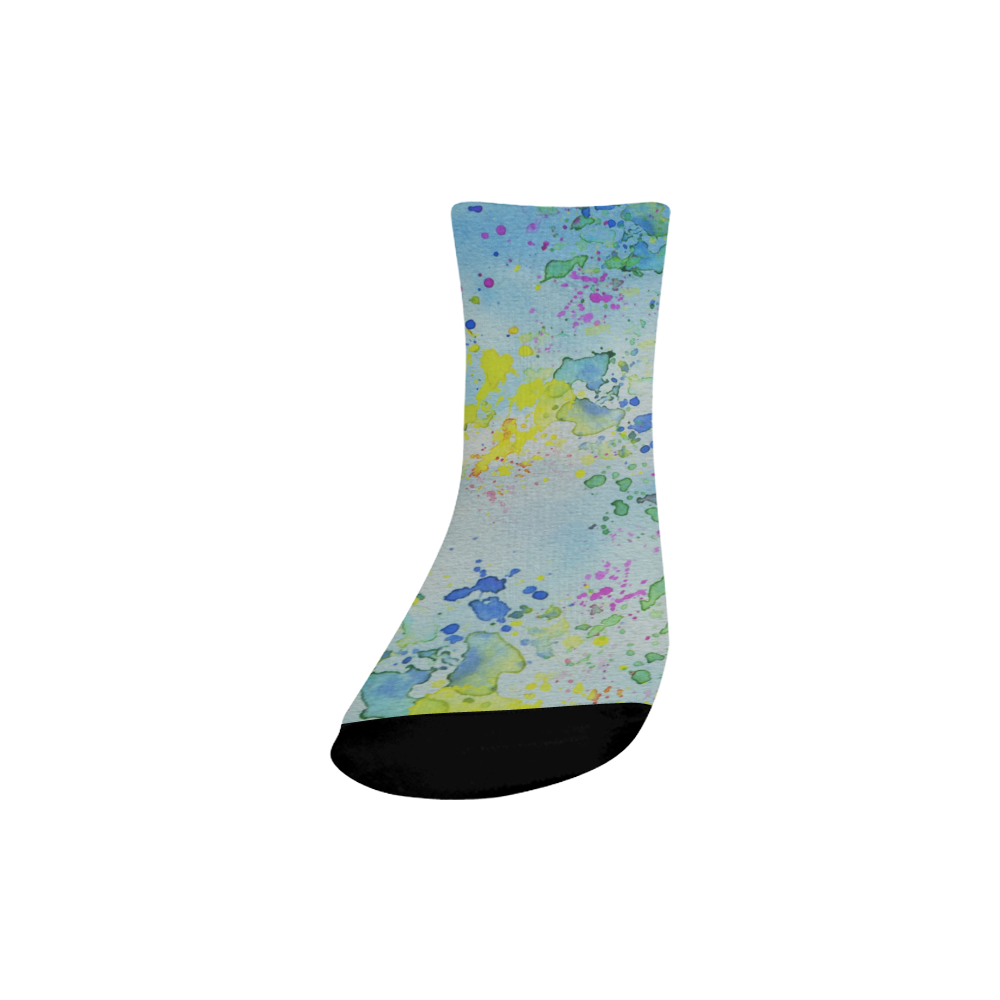 Watercolors splashes Quarter Socks