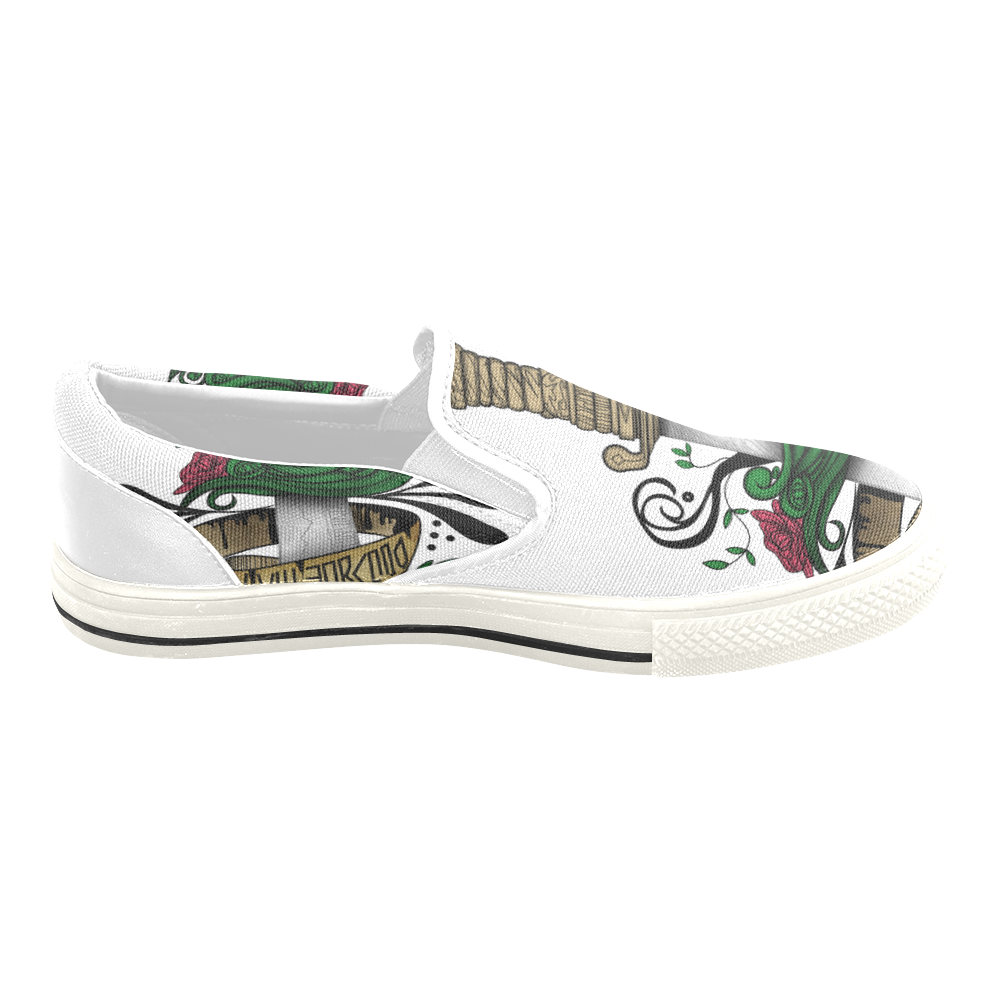 Symbolic Sword Slip-on Canvas Shoes for Kid (Model 019)